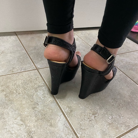 Wedges black shoes 👠 - Picture 4 of 6